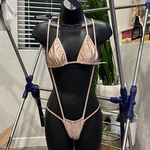 New 3 piece slingshot stripper bikini
